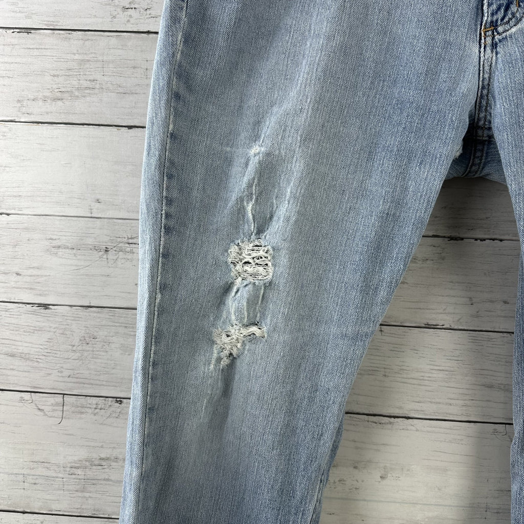 Carhartt WB050 Curvy Fit blue jeans Womens 16x30 (38x29") distressed