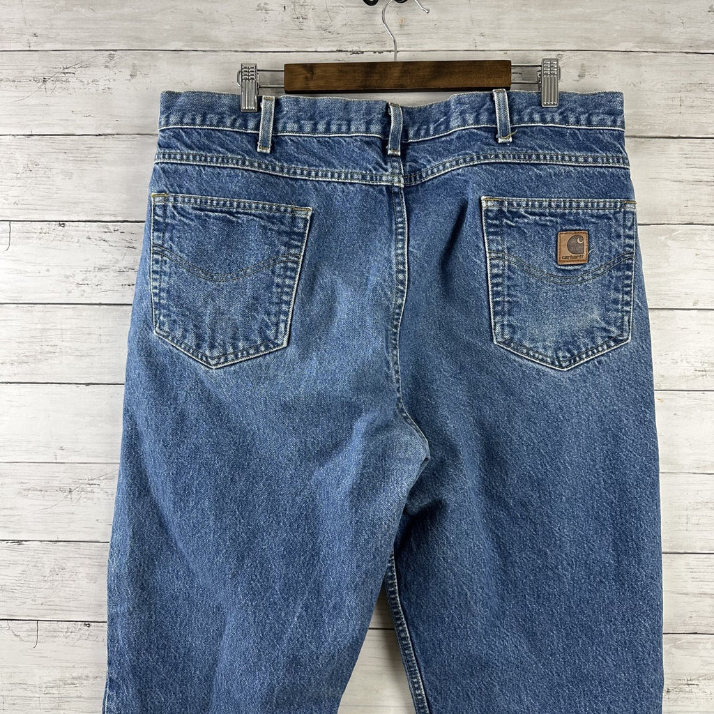 Carhartt B17 DST Jeans Mens 40x34 Blue denim workwear Work Relaxed