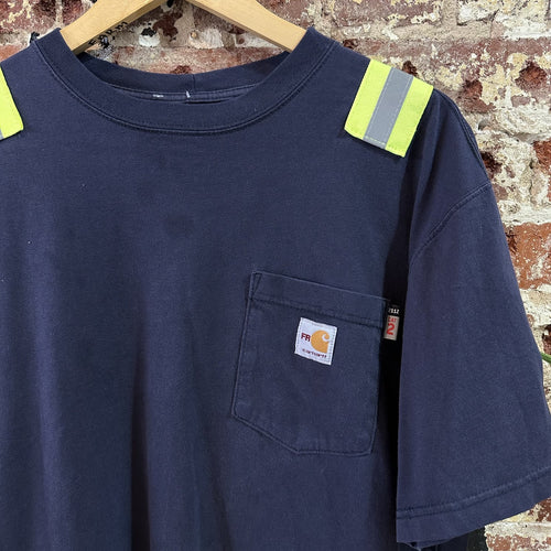 Carhartt FR Shirt Mens Large Flame Resistant Force Relaxed Fit Reflective Work