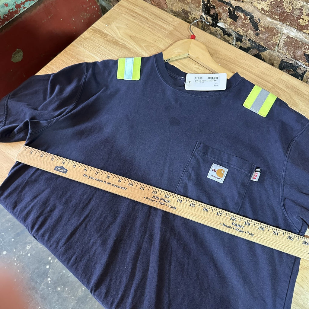 Carhartt FR Shirt Mens Large Flame Resistant Force Relaxed Fit Reflective Work