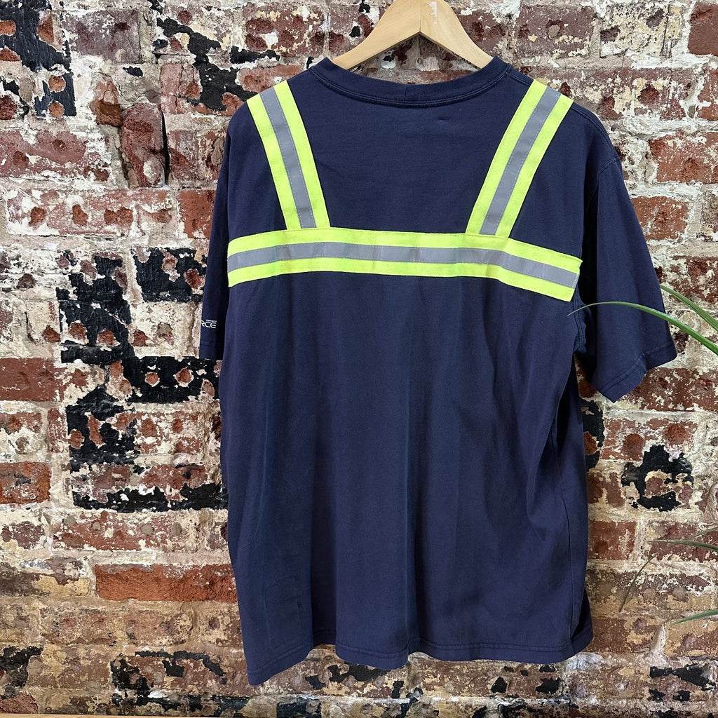 Carhartt FR Shirt Mens Large Flame Resistant Force Relaxed Fit Reflective Work
