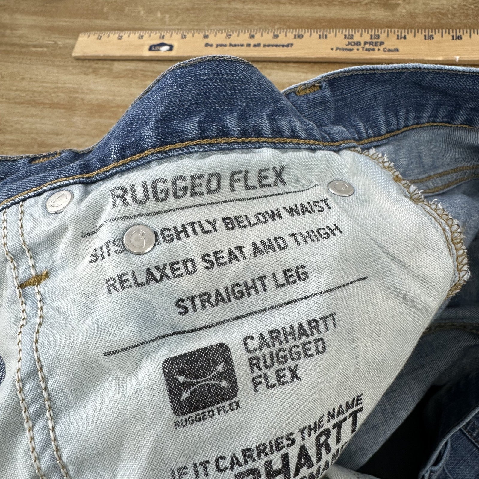 Carhartt Relaxed Fit Mens 40x32 Jeans Workwear Work rugged flex straight