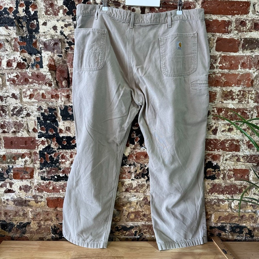 Carhartt Pants Men Size 42x30 Tan Workwear Relaxed Fit  (43x30)