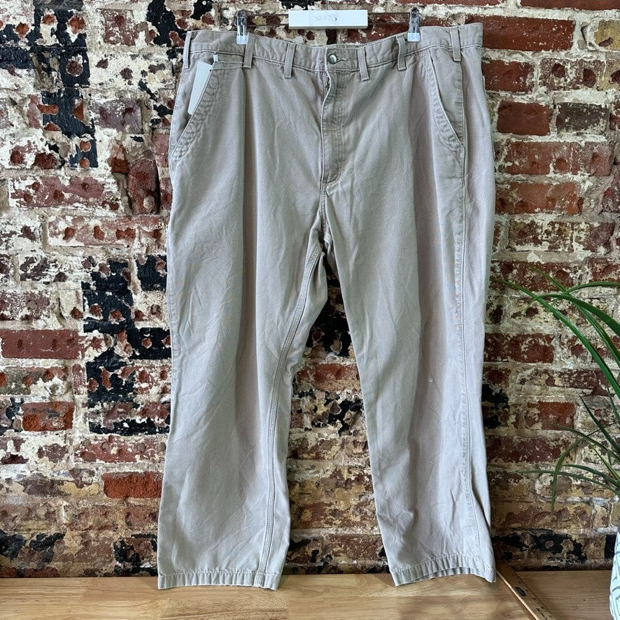Carhartt Pants Men Size 42x30 Tan Workwear Relaxed Fit  (43x30)
