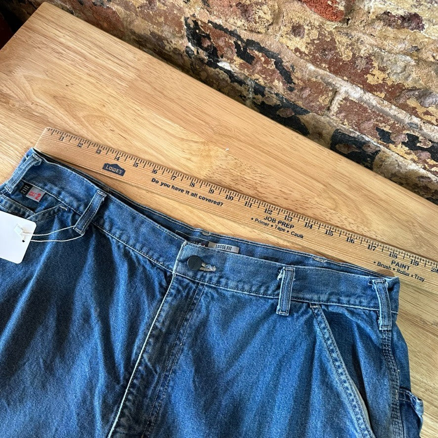 Carhartt Carpenter Jeans FRB13-DNM Mens 40x32 FR Flame Resistant Denim Loose