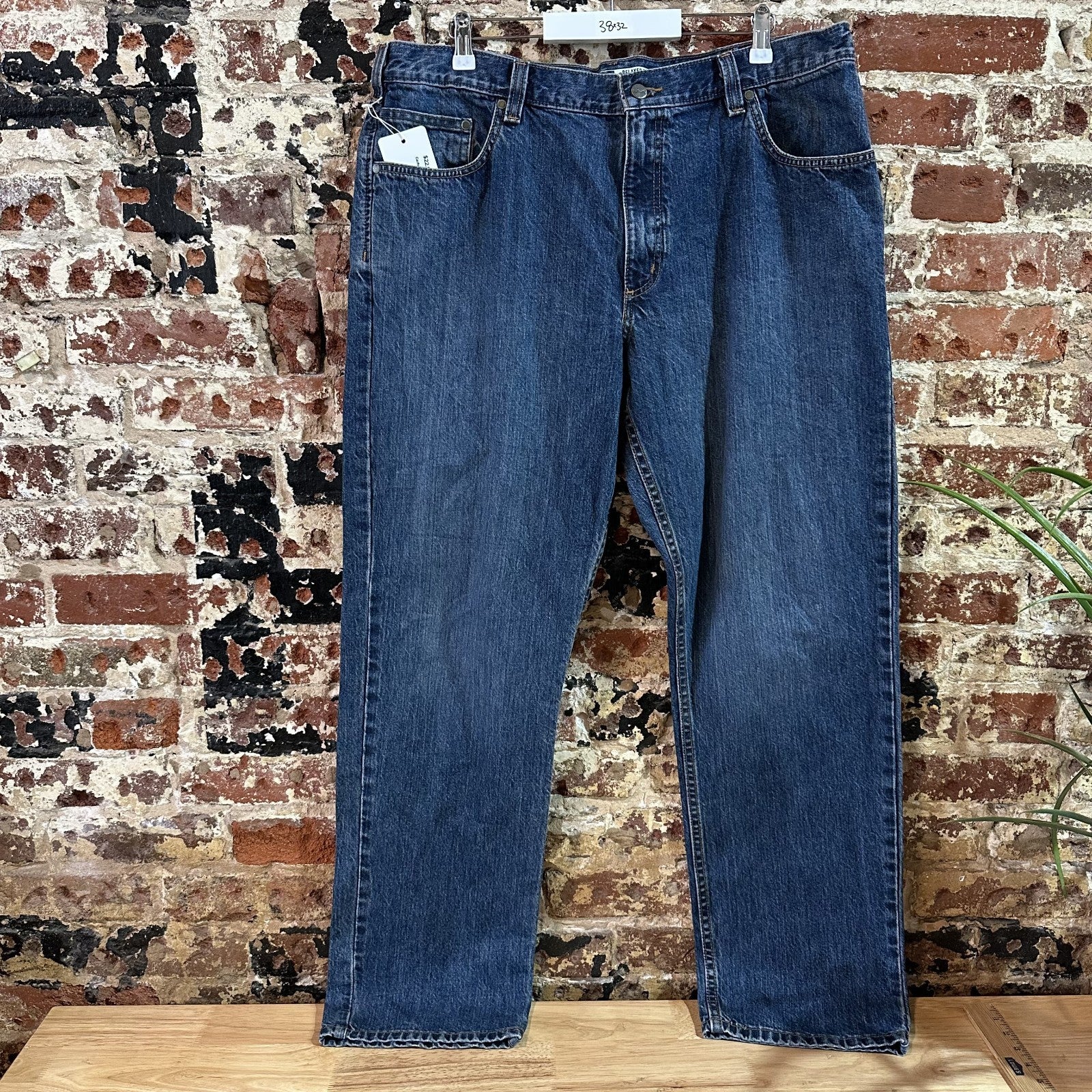 Carhartt Relaxed Fit Mens 38x32 Jeans Workwear Work BD5119-M