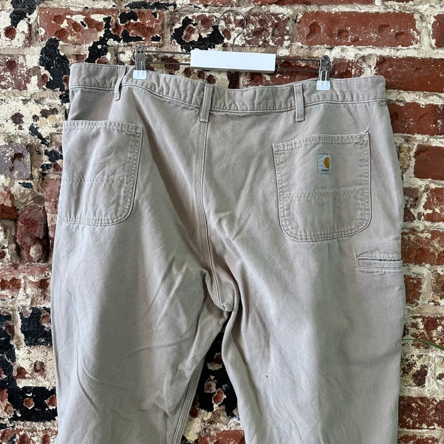 Carhartt Pants Men Size 42x30 Tan Workwear Relaxed Fit  (43x30)