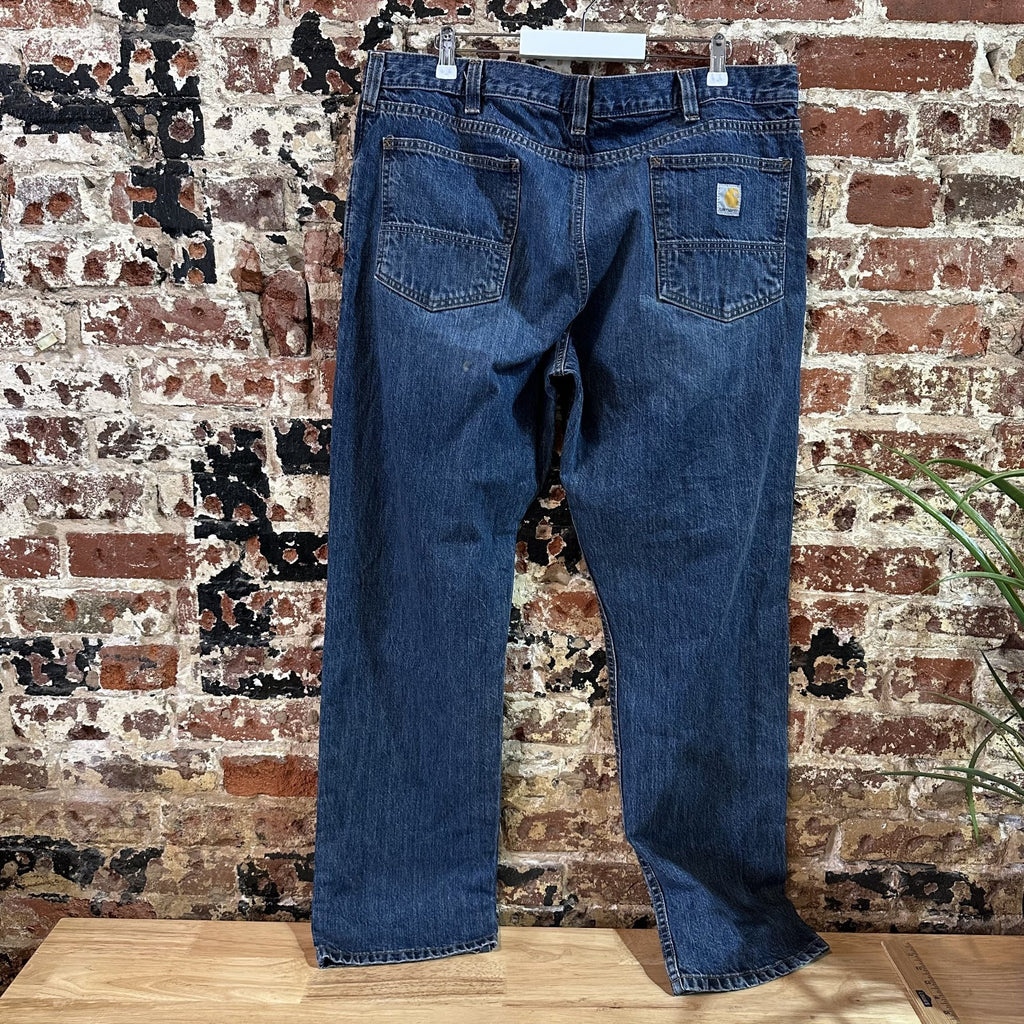 Carhartt Relaxed Fit Mens 38x32 Jeans Workwear Work BD5119-M