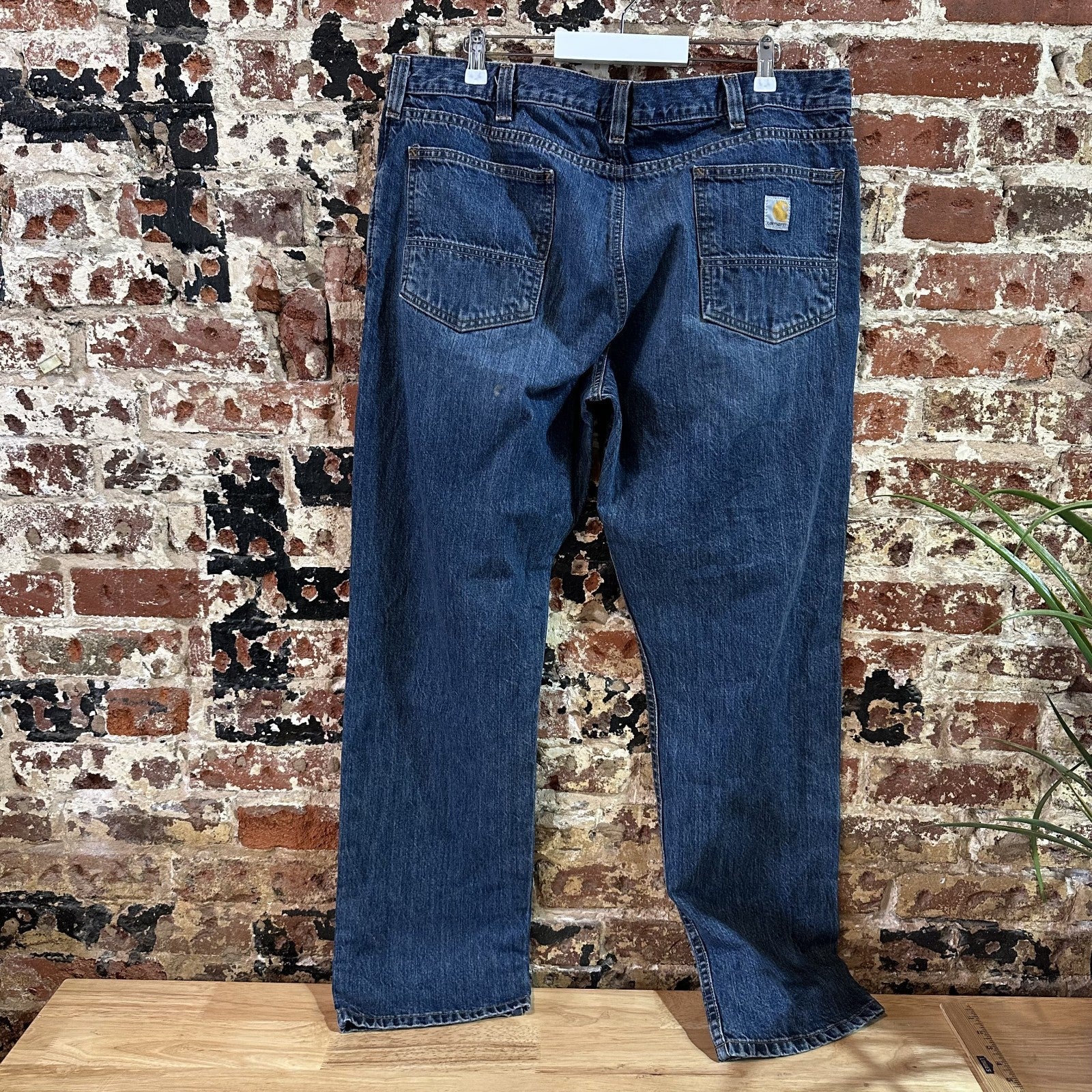 Carhartt Relaxed Fit Mens 38x32 Jeans Workwear Work BD5119-M