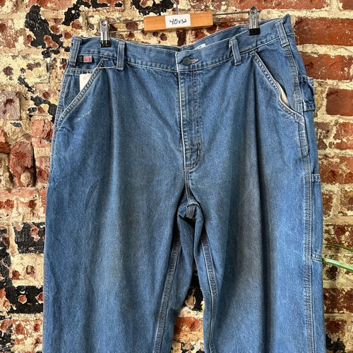 Carhartt Carpenter Jeans FRB13-DNM Mens 40x32 FR Flame Resistant Denim Loose