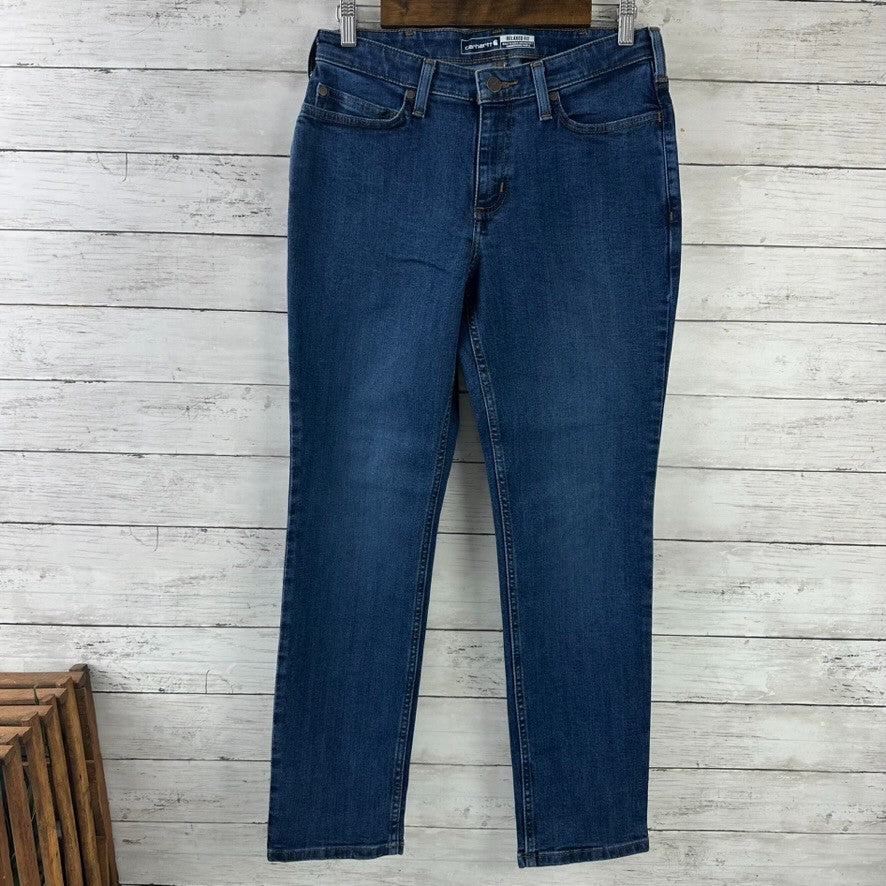 Carhartt Rugged Flex Relaxed Fit Jeans Womens 4 Short BD5853 30x28.5" NWT