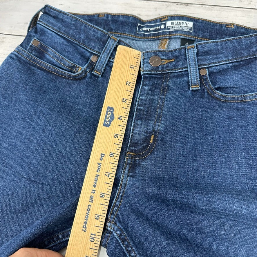 Carhartt Rugged Flex Relaxed Fit Jeans Womens 4 Short BD5853 30x28.5" NWT