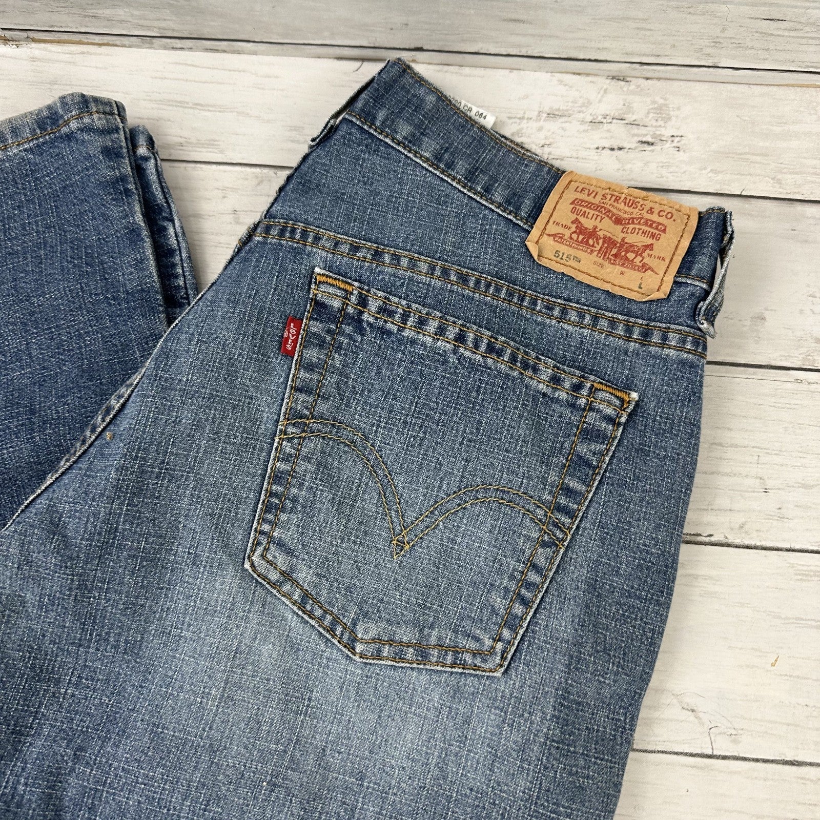 Levi’s Women’s 515 Jeans Bootcut 8 long Nouveau VTG 2004 30x33"