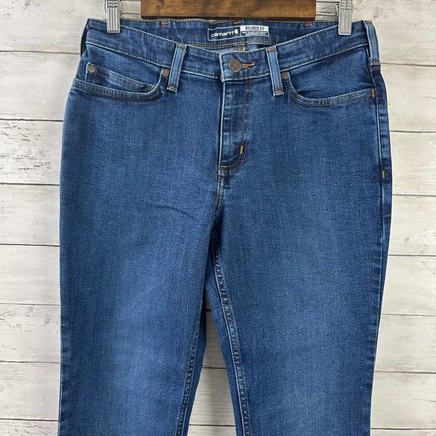 Carhartt Rugged Flex Relaxed Fit Jeans Womens 4 Short BD5853 30x28.5" NWT