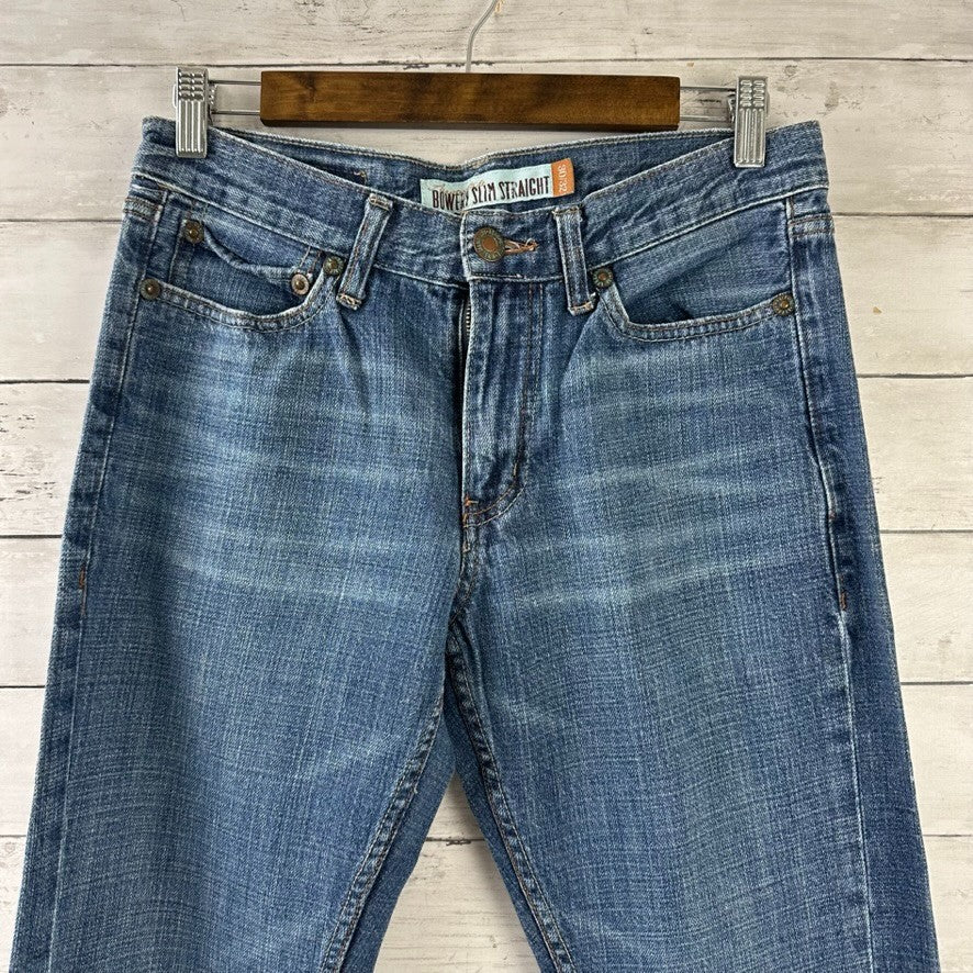 Aeropostale Jeans Men's Size 30x32 Bowery Slim Straight Distressed Blue Denim