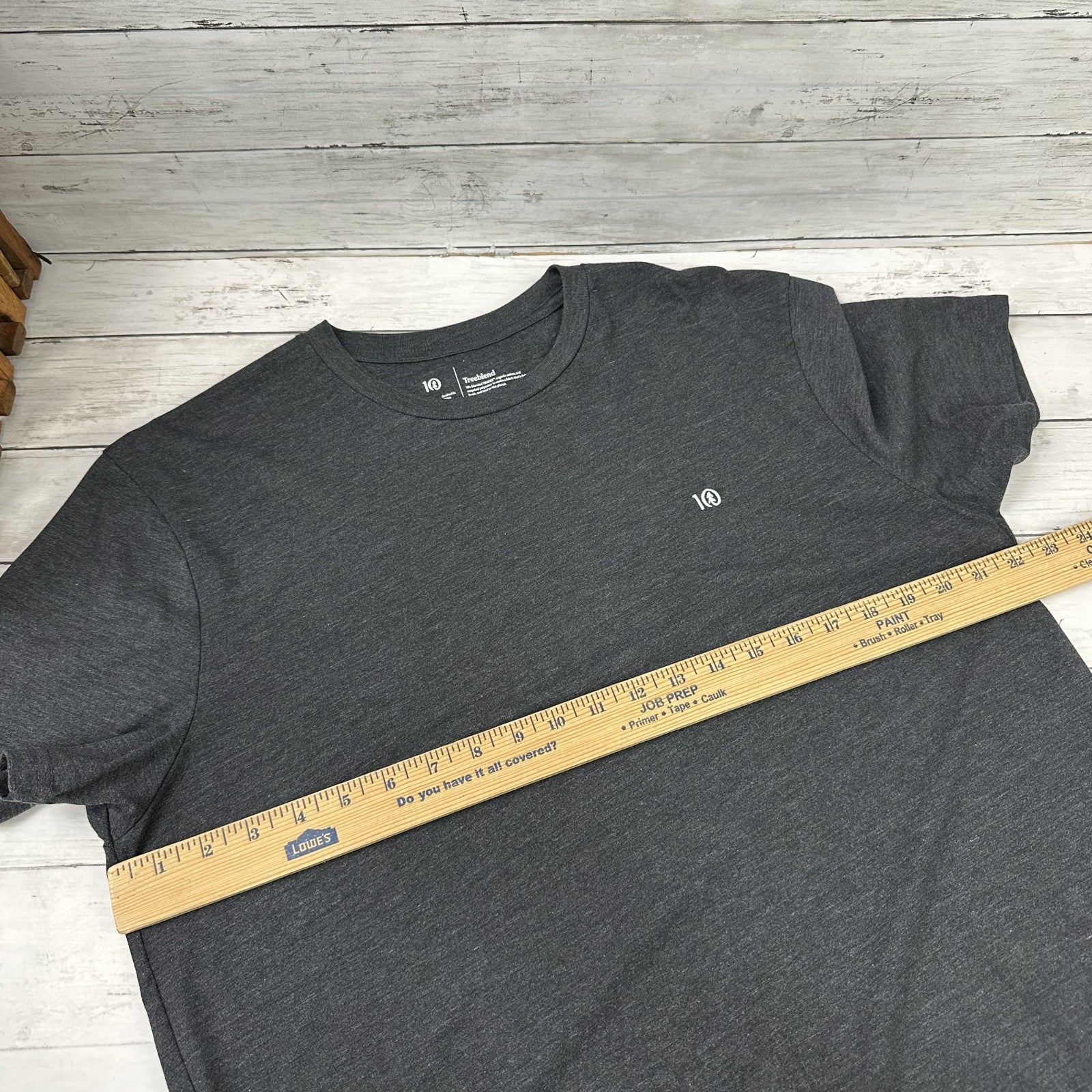 Treeblend T-Shirt Soft Everyday Tee Casual Top Gray Mens XL Short Sleeve
