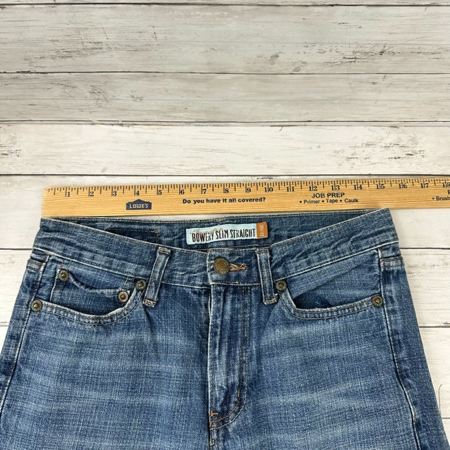 Aeropostale Jeans Men's Size 30x32 Bowery Slim Straight Distressed Blue Denim