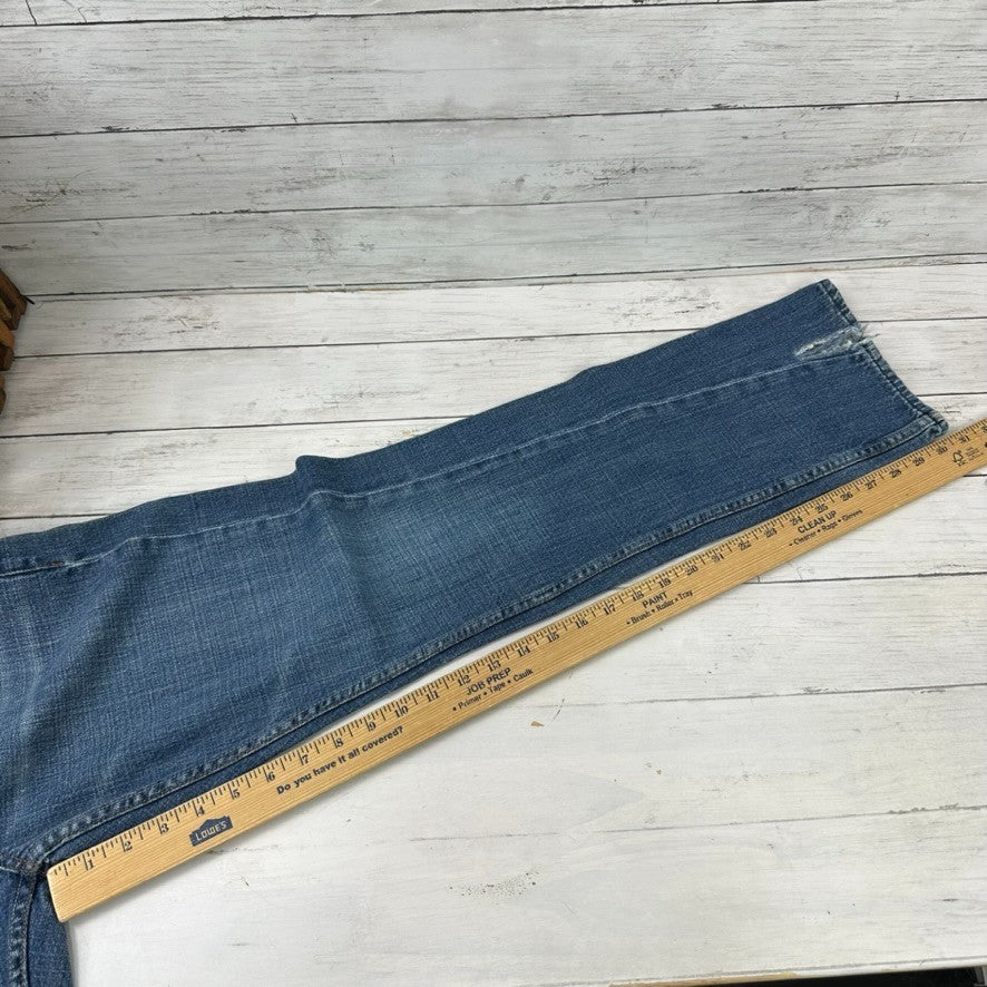 Aeropostale Jeans Men's Size 30x32 Bowery Slim Straight Distressed Blue Denim