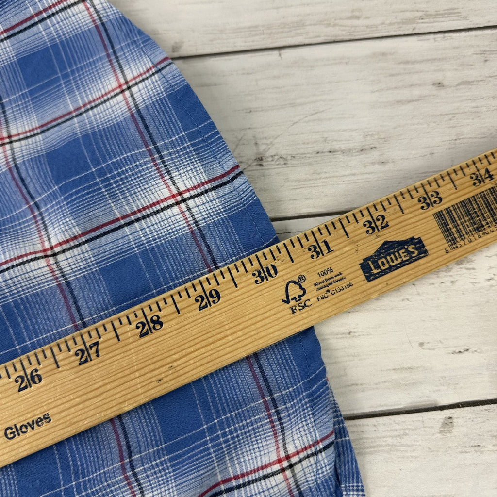 Wrangler Shirt Mens Medium Short Sleeve Button Up Pocket Rockabilly Western Snap