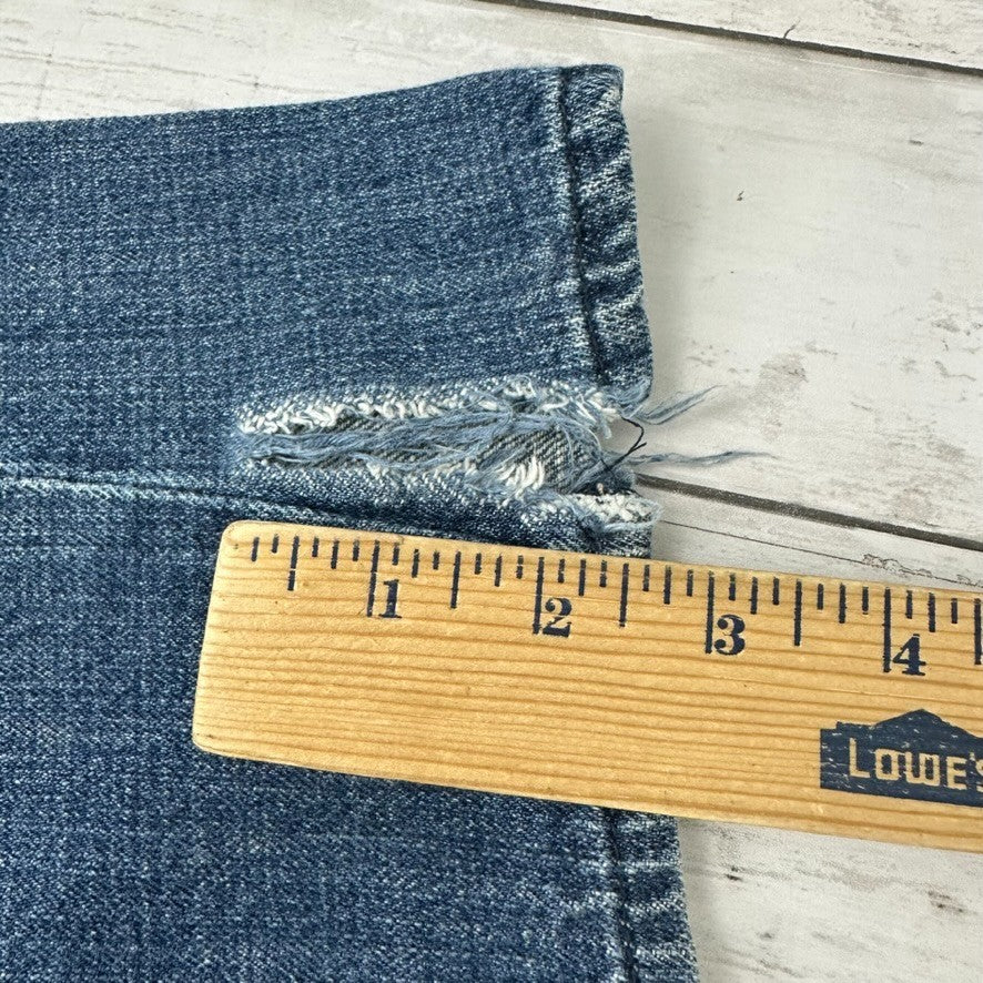 Aeropostale Jeans Men's Size 30x32 Bowery Slim Straight Distressed Blue Denim