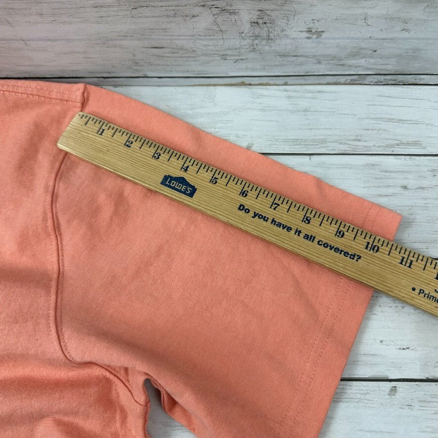 Carhartt Men's Large short Sleeve Loose Fit T Shirt pink Durable Goods Logo T