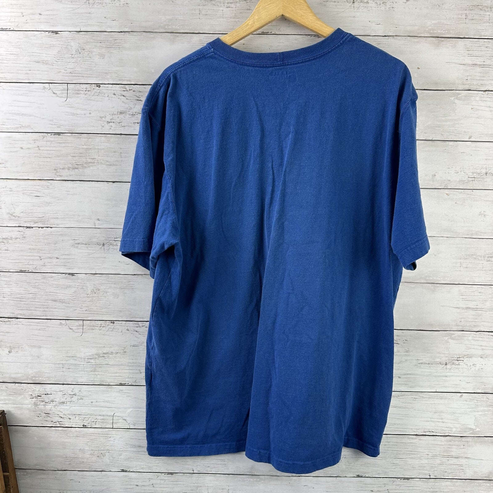 Lot of 3 Carhartt T-Shirt Mens Large Loose Fit Short Sleeve Blue pocket T K87