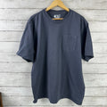 Carhartt Men's Large Short Sleeve T Shirt K87 blue pocket T Loose Fit