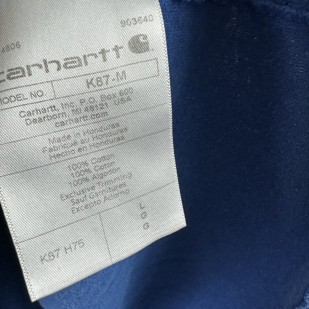 Lot of 3 Carhartt T-Shirt Mens Large Loose Fit Short Sleeve Blue pocket T K87