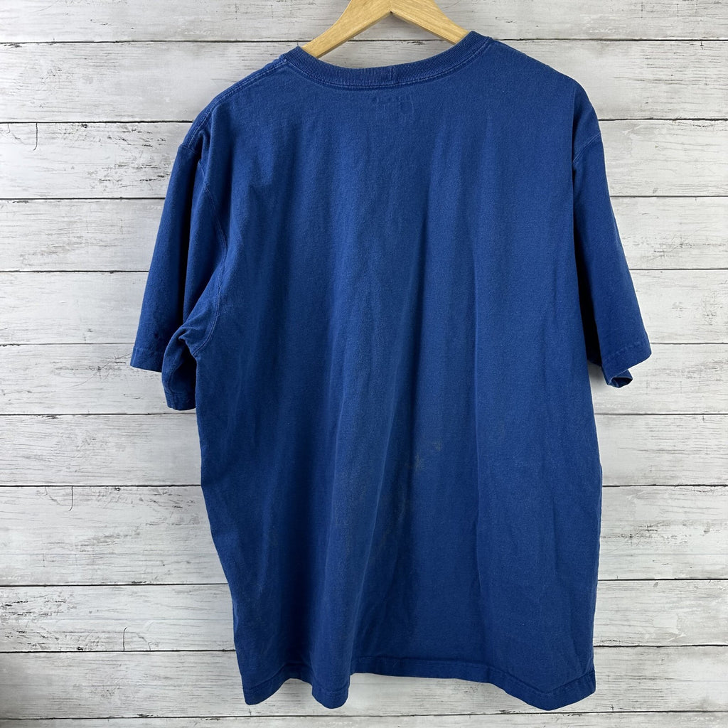 Lot of 3 Carhartt T-Shirt Mens Large Loose Fit Short Sleeve Blue pocket T K87