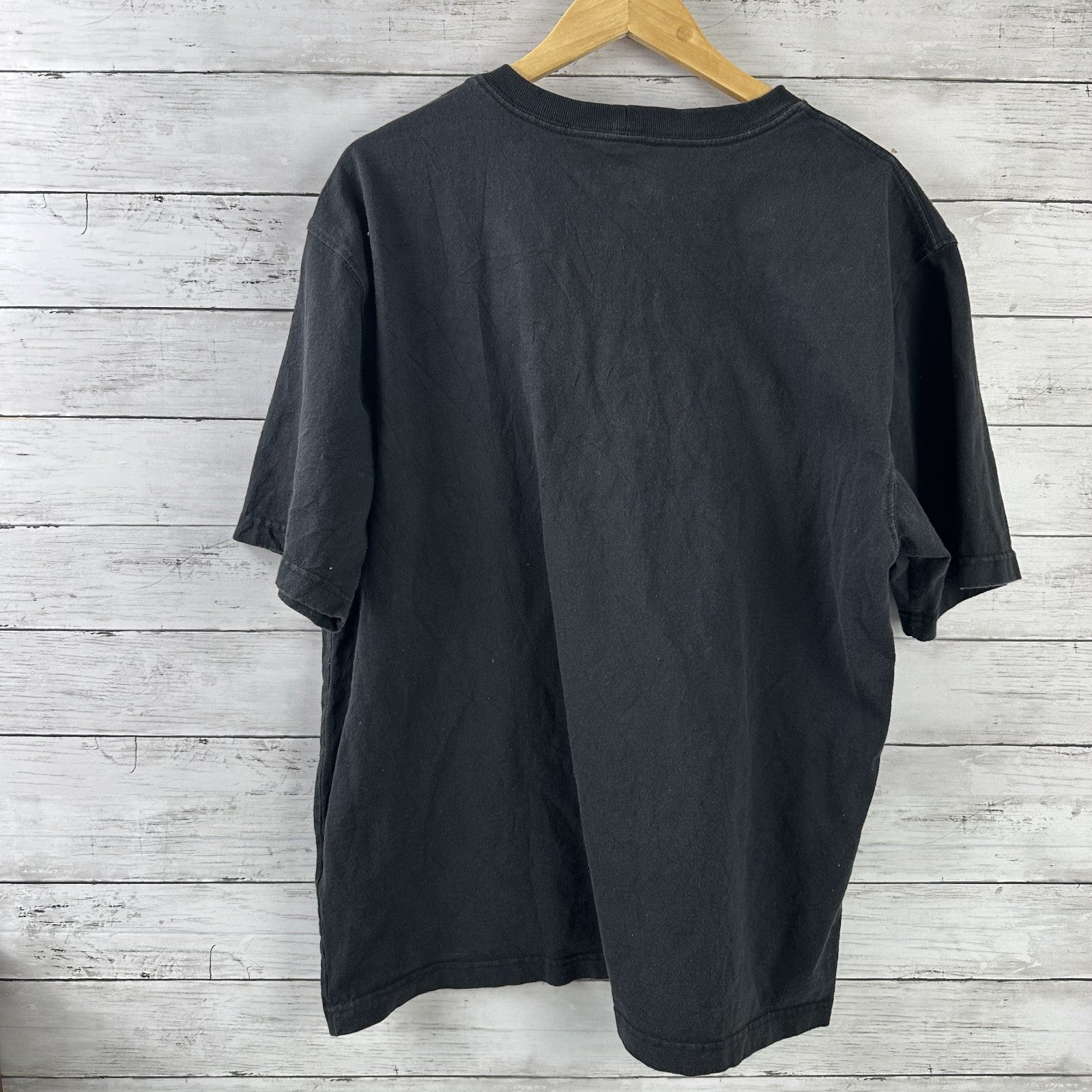 Carhartt T Shirt Mens Large Short Sleeve Workwear Pocket K87 BLK Loose Black