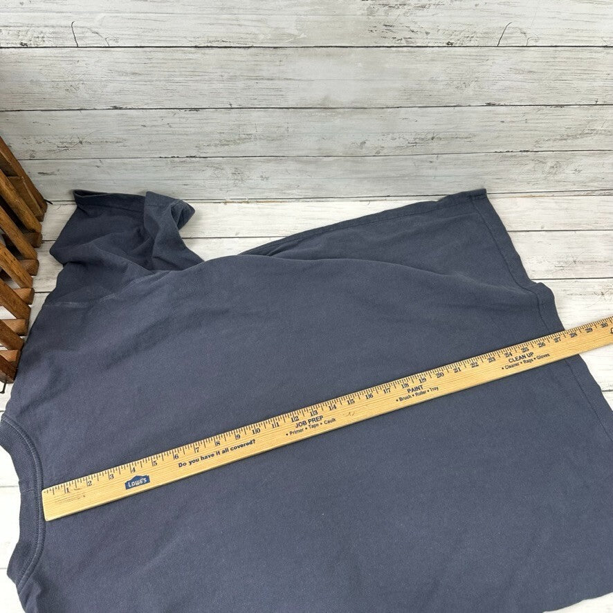 Carhartt Men's Large Short Sleeve T Shirt K87 blue pocket T Loose Fit
