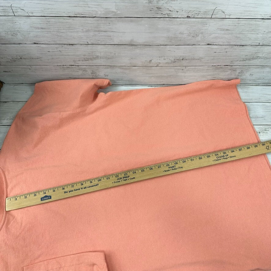 Carhartt Men's Large short Sleeve Loose Fit T Shirt pink Durable Goods Logo T