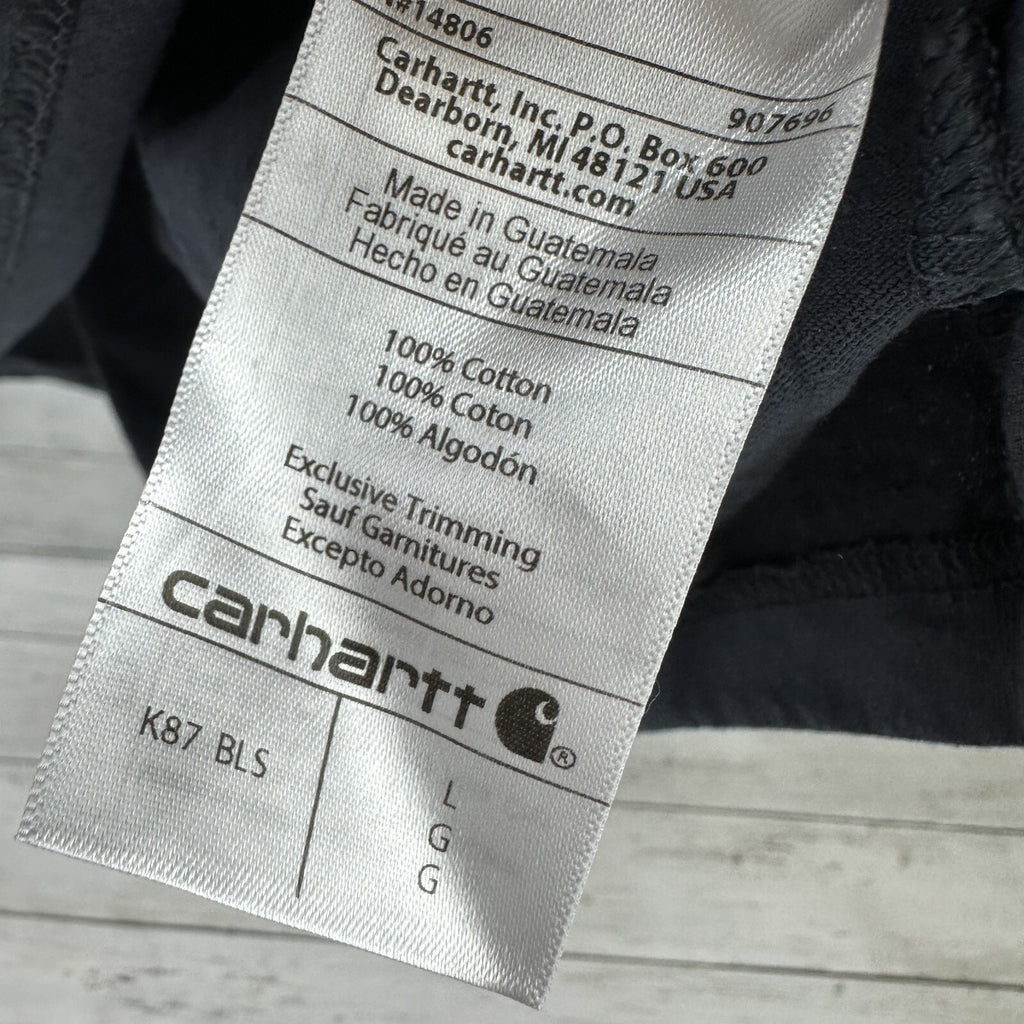 Carhartt Men's Large Loose Fit Short Sleeve Pocket T Shirt Blue K87 BLS