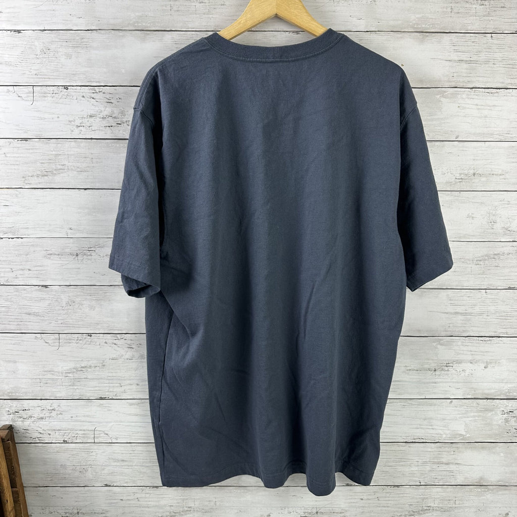 Carhartt Men's Large Loose Fit Short Sleeve Pocket T Shirt Blue K87 BLS