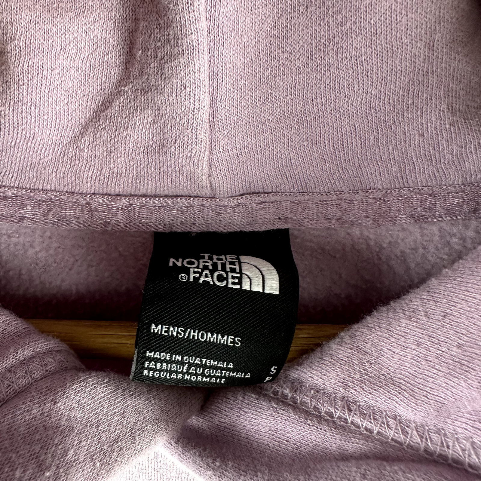 North Face Sweater Mens Small Purple Hoodie Sweatshirt Pullover Mountain