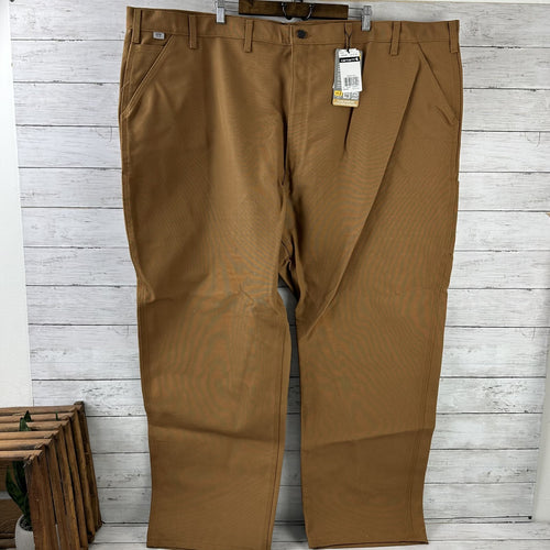 Carhartt FR Flame Resistant Work Duck Canvas Pants Mens 54x30 FRB229 Brown New