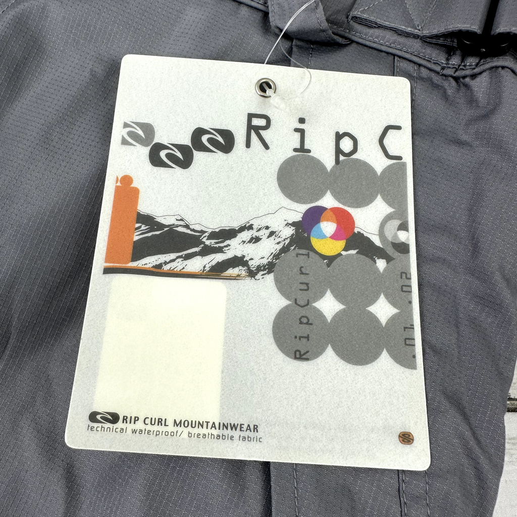 Vtg Ripcurl Mountainwear 2001 Womens juniors Snow Pants sz XL NWT Deadstock gray