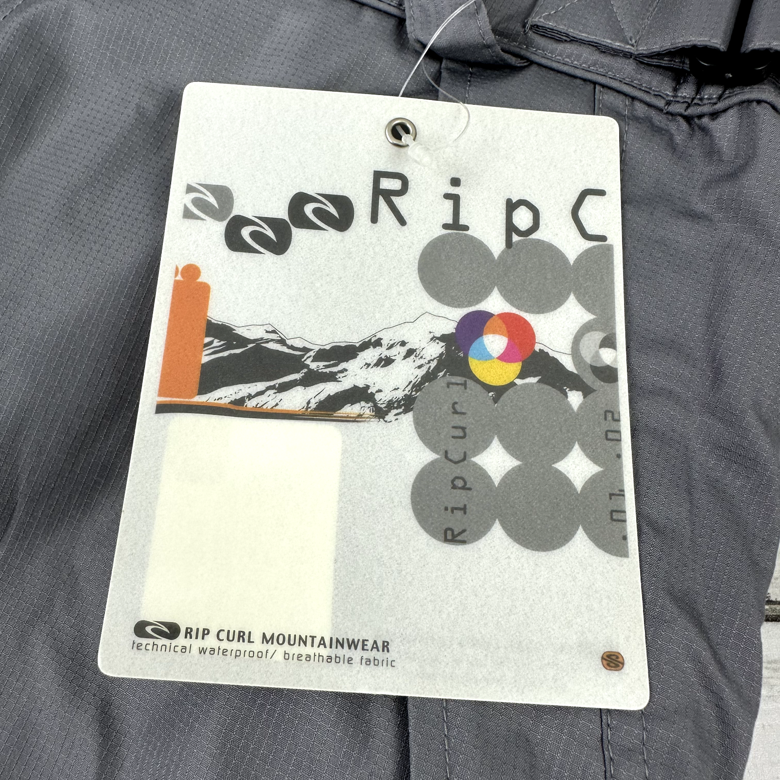 Vtg Ripcurl Mountainwear 2001 Womens juniors Snow Pants sz XL NWT Deadstock gray