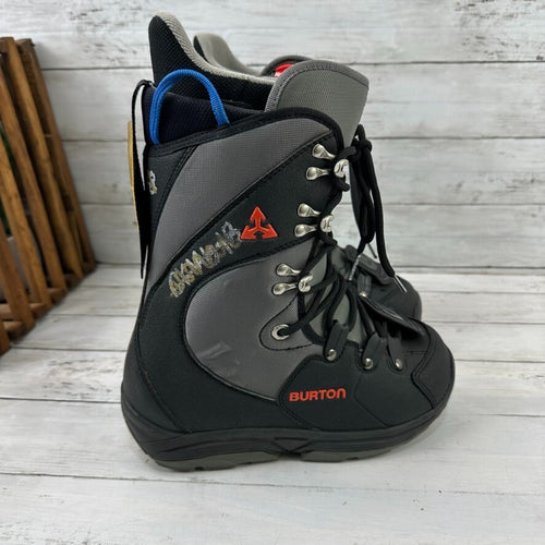 Burton Snowboard Boots Mens 6 Black Red Progression Winter Waterproof Beginner