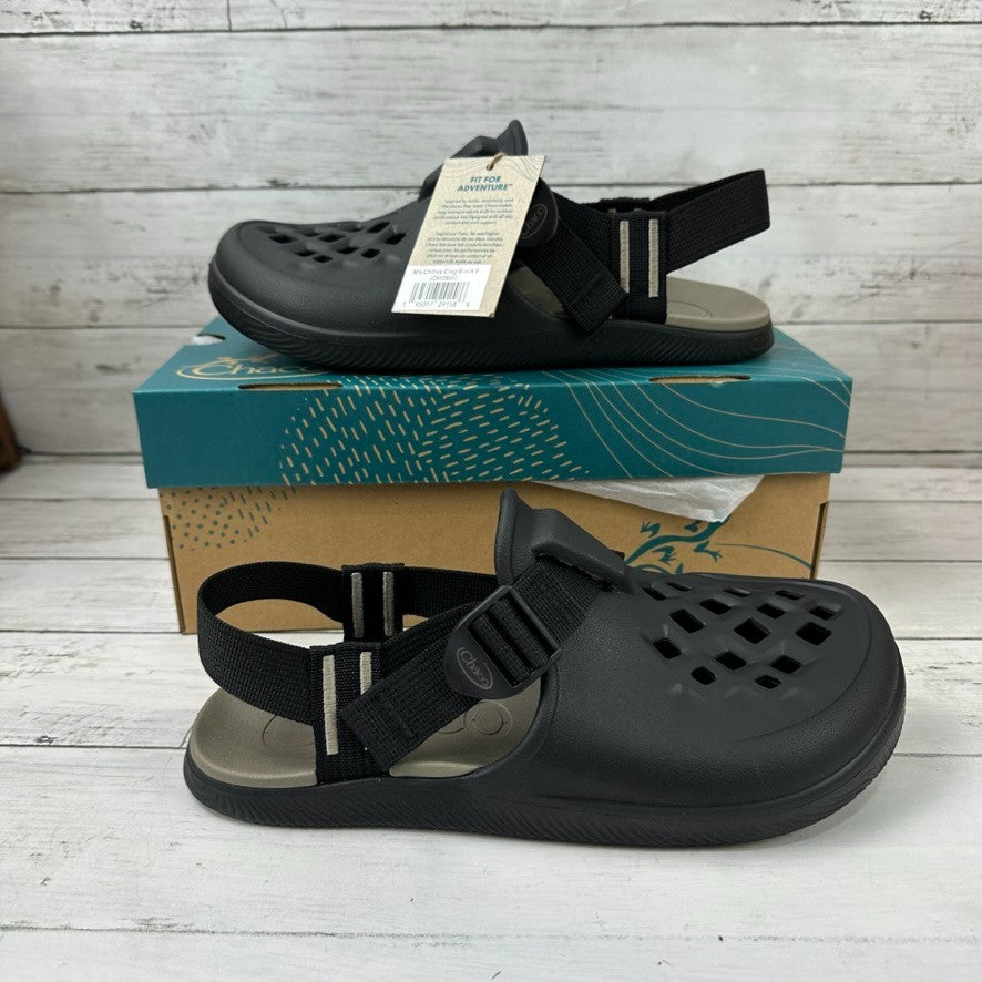 Chaco Chillos Mens Clog Shoe Size 8 Black Water Casual Garden New with Box