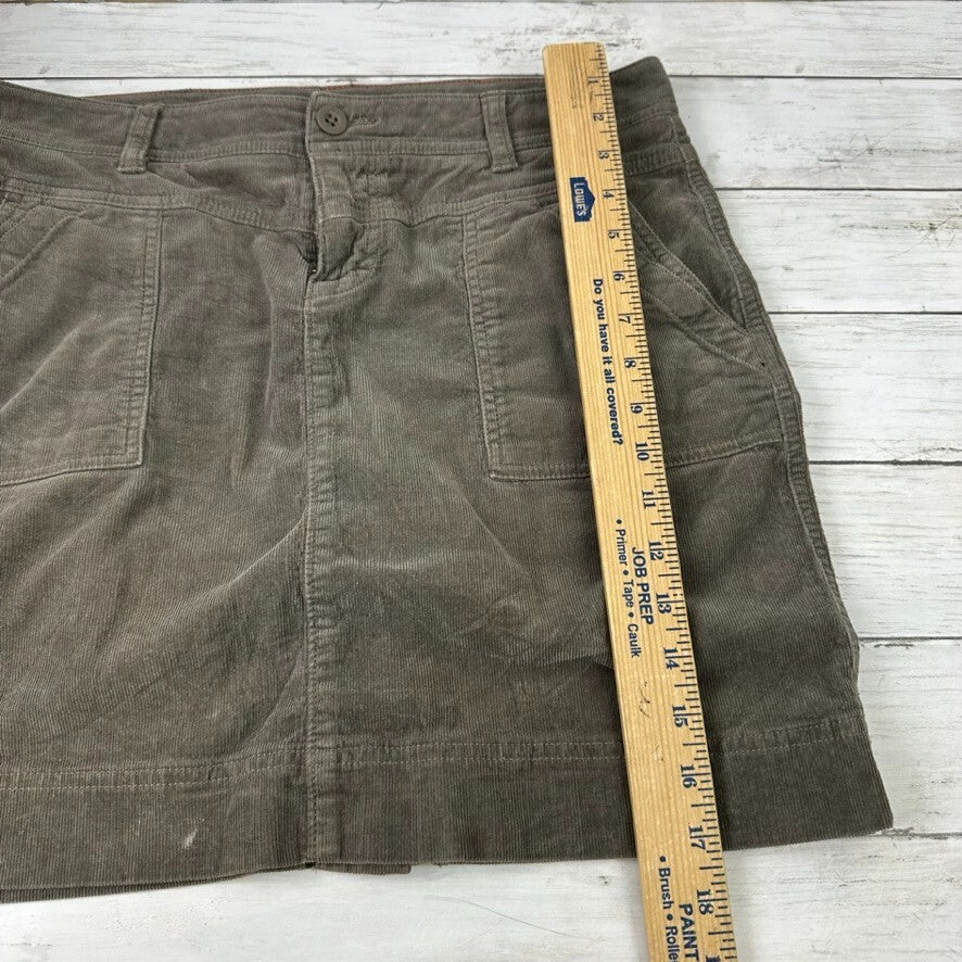 The North Face Skirt Womens Size 8 Corduroy Slit brown Hiking Walking