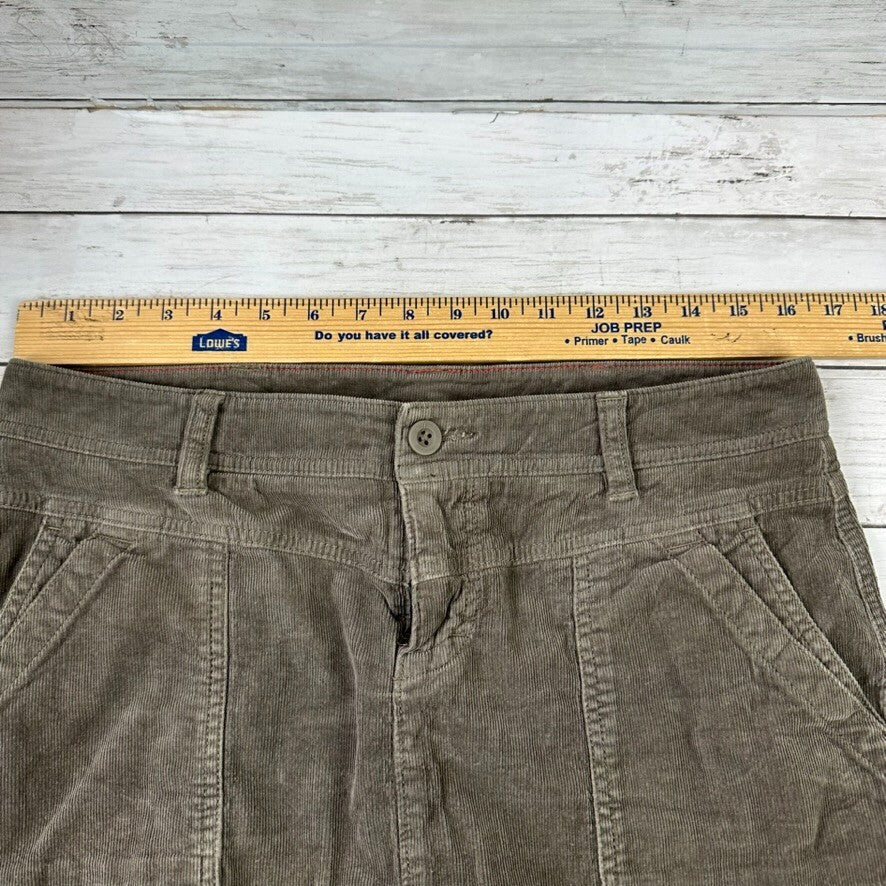 The North Face Skirt Womens Size 8 Corduroy Slit brown Hiking Walking