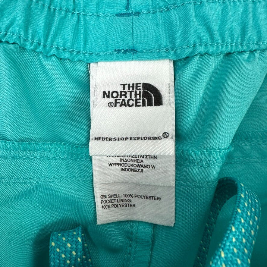 The North Face Womens Shorts Size XL 3 Pockets Running Hiking Gym Travel teal