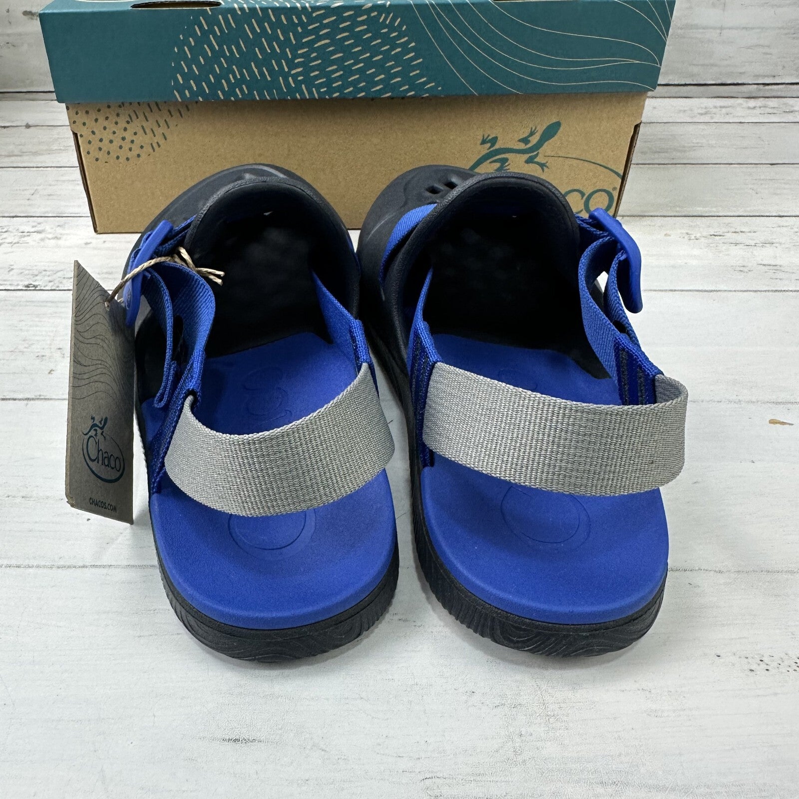 Chaco Chillos Clog Shoe Navy Blue Comfort Sandal Men's US size 7 NIB New
