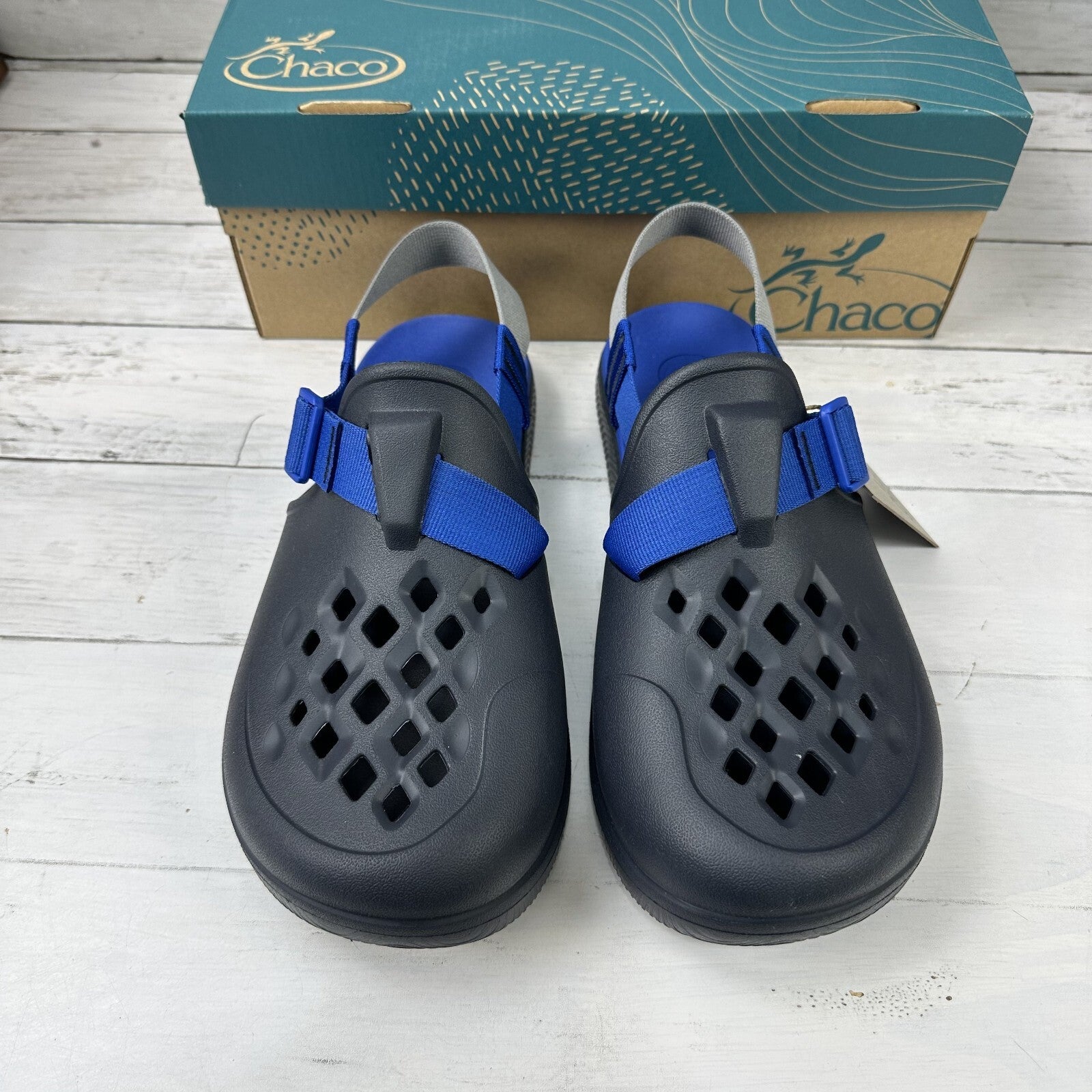 Chaco Chillos Clog Shoe Navy Blue Comfort Sandal Men's US size 10 NIB New