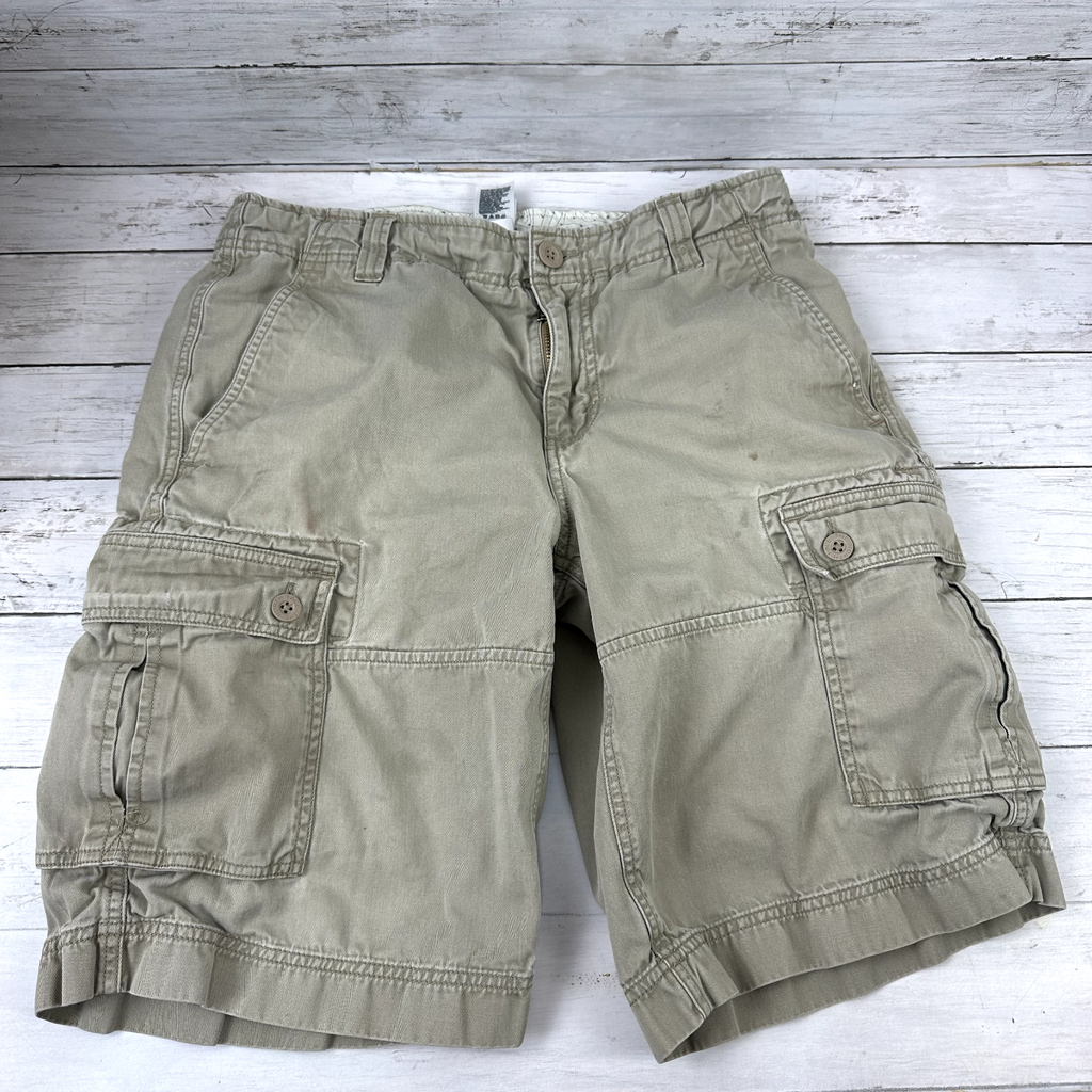 The North Face Men's Size 32 tan Cargo Pocket Hiking Shorts 32" x 11.5"