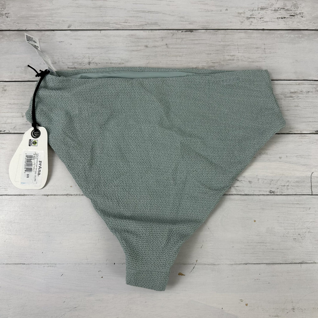 Prana Lahari High Rise Scrunch Swim Bottom Women's Medium Blue Bikini Brief NWT