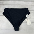 Prana Lahari Scrunch Swim Bottom Women's Medium Black Bikini Brief NWT