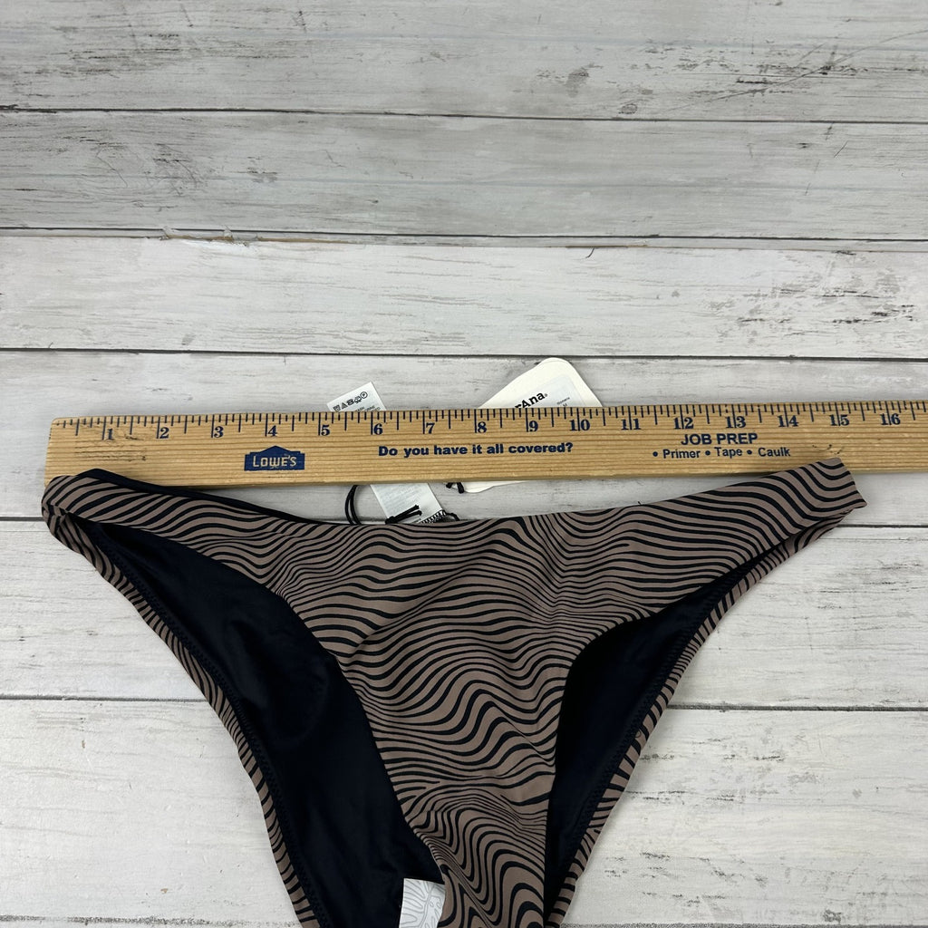 Prana Lahari Classic Swim Bottom Women's Medium Black Wavee NWT