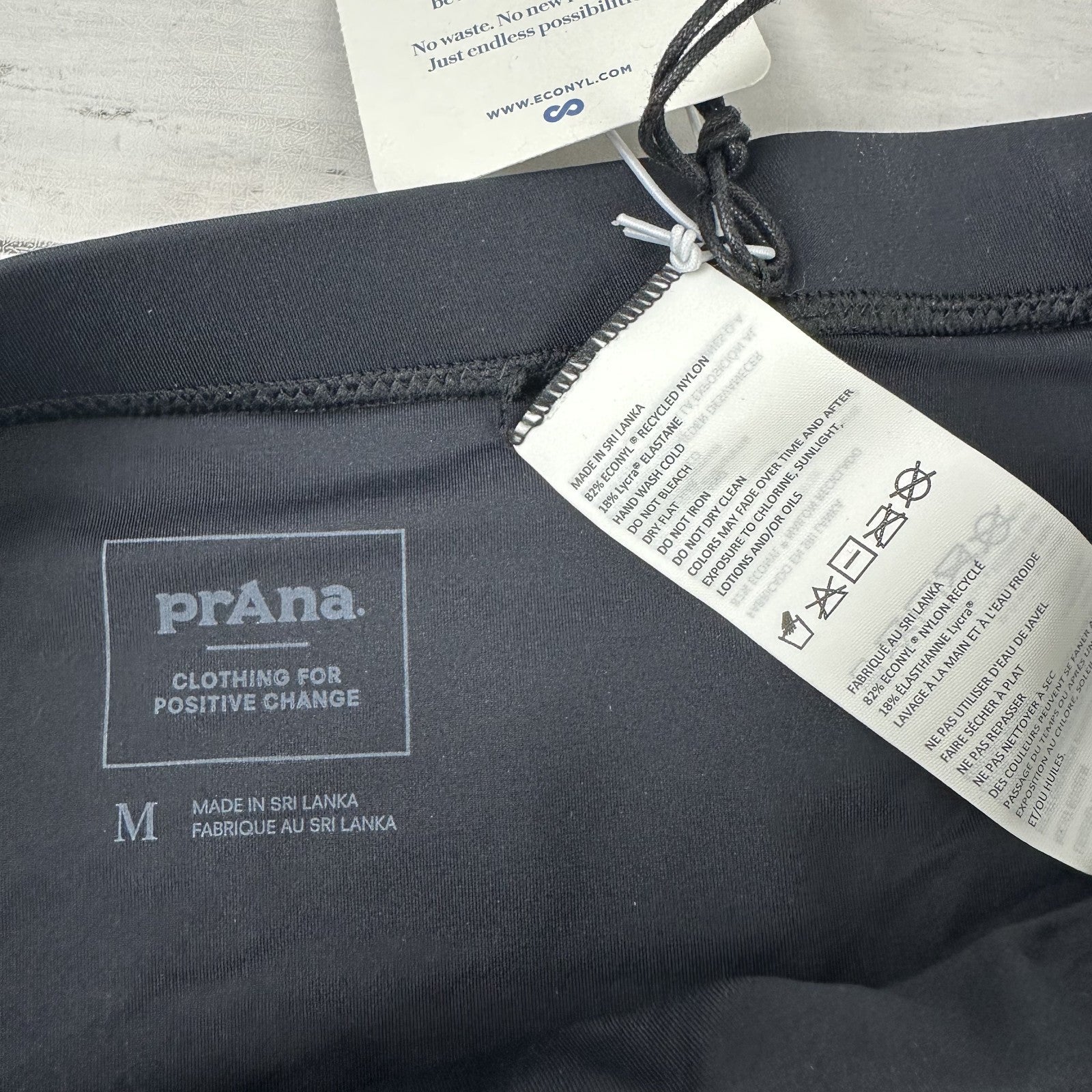 PrAna Upswell Swim Bottom Womens Size Medium NWT Black
